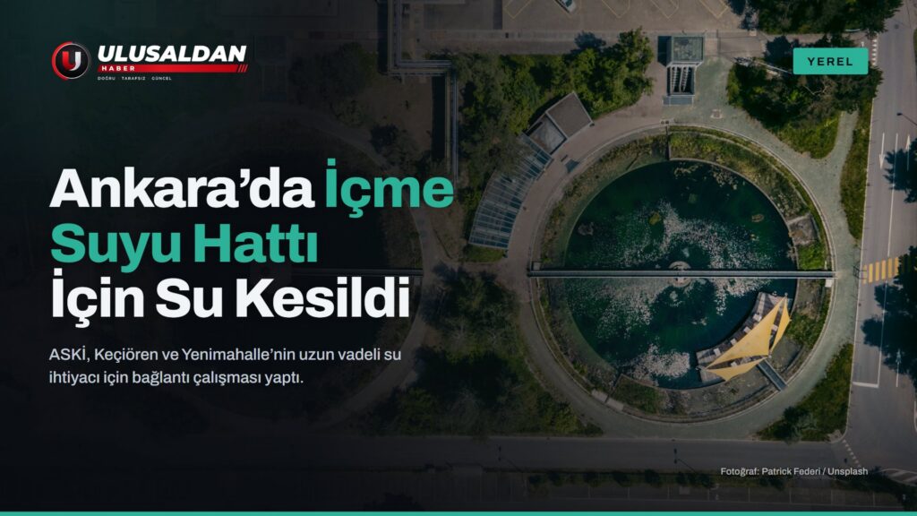 İçme Suyu — Su arıtma tesisinin havadan görünümü
