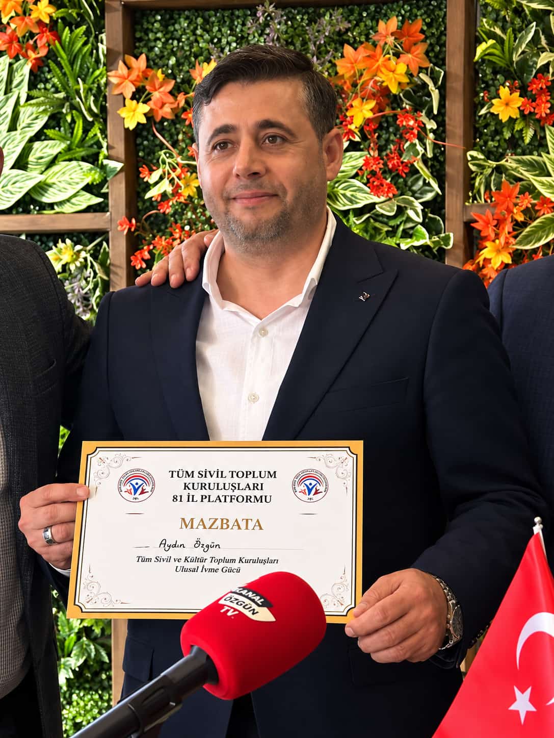 Aydın Özgün, Tüm Sivil Toplum Kuruluşları 81 İl Platformu mazbatasıyla