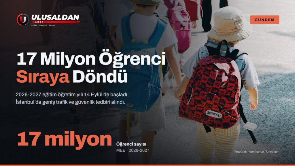 2026-2027 Eğitim Öğretim Yılı Başladı: 17 Milyon Öğrenci Sıraya Döndü