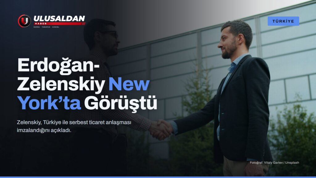 Erdoğan-Zelenskiy — Masada el sıkışan iki kişi, temsili görsel