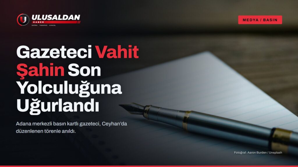 Sarmal bir defterin üzerinde duran dolma kalem (gazeteci Vahit Şahin anma haberi, temsili görsel)