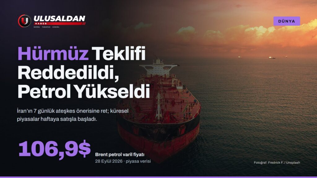 Hürmüz Boğazı’nda Ateşkes Teklifi Reddedildi, Brent 106,9 Dolara Çıktı