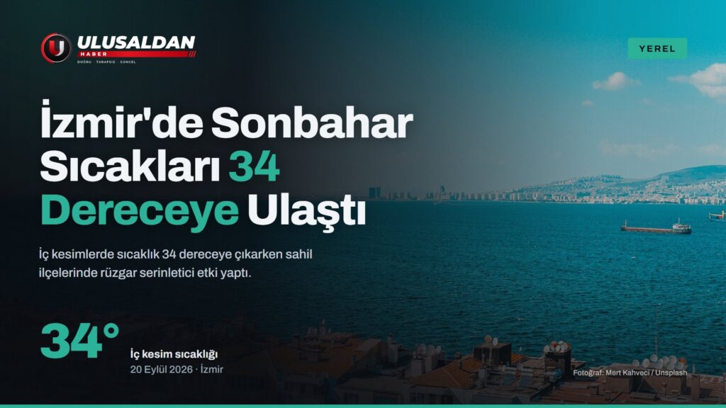 İzmir’de Sonbahar Sıcakları 34 Dereceye Ulaştı