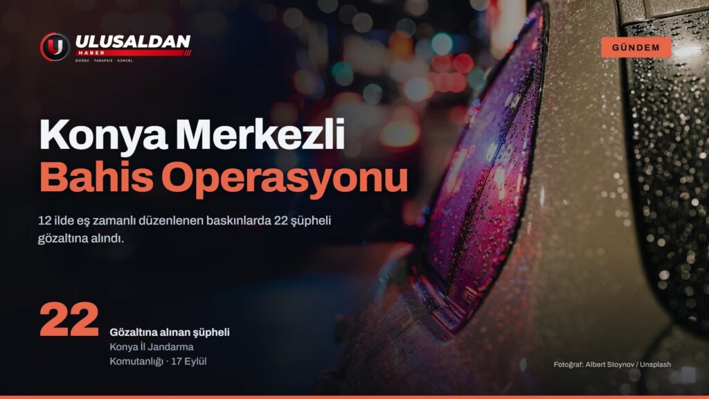 Şehir sokağında yanıp sönen polis ışıkları (yasa dışı bahis operasyonu haberi, temsili görsel)