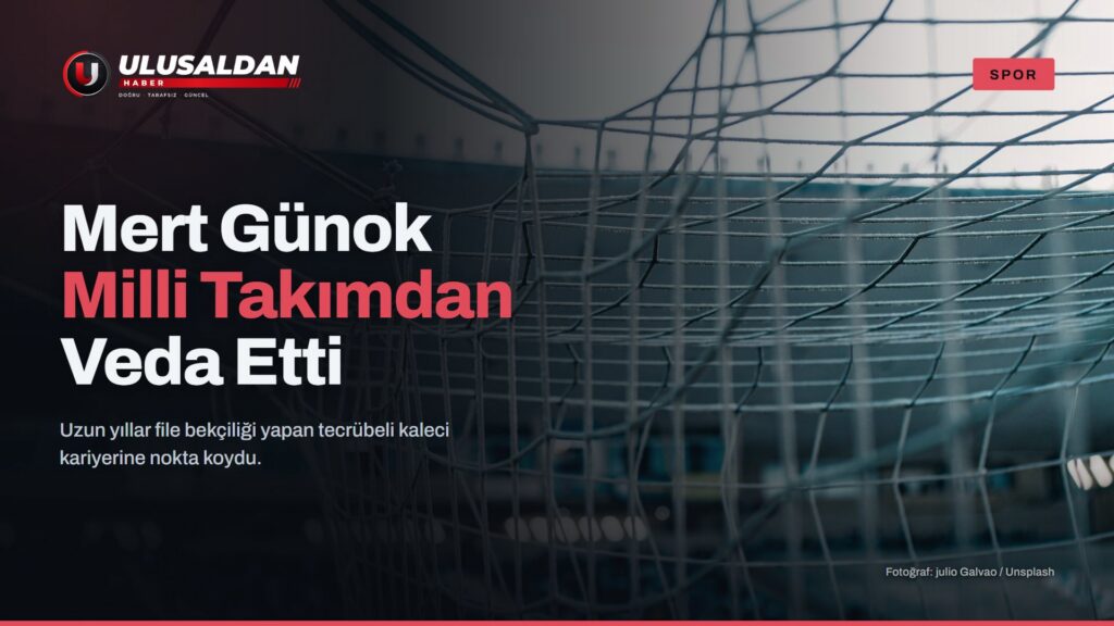Boş bir kale filesi (Mert Günok milli takım vedası haberi, temsili görsel)