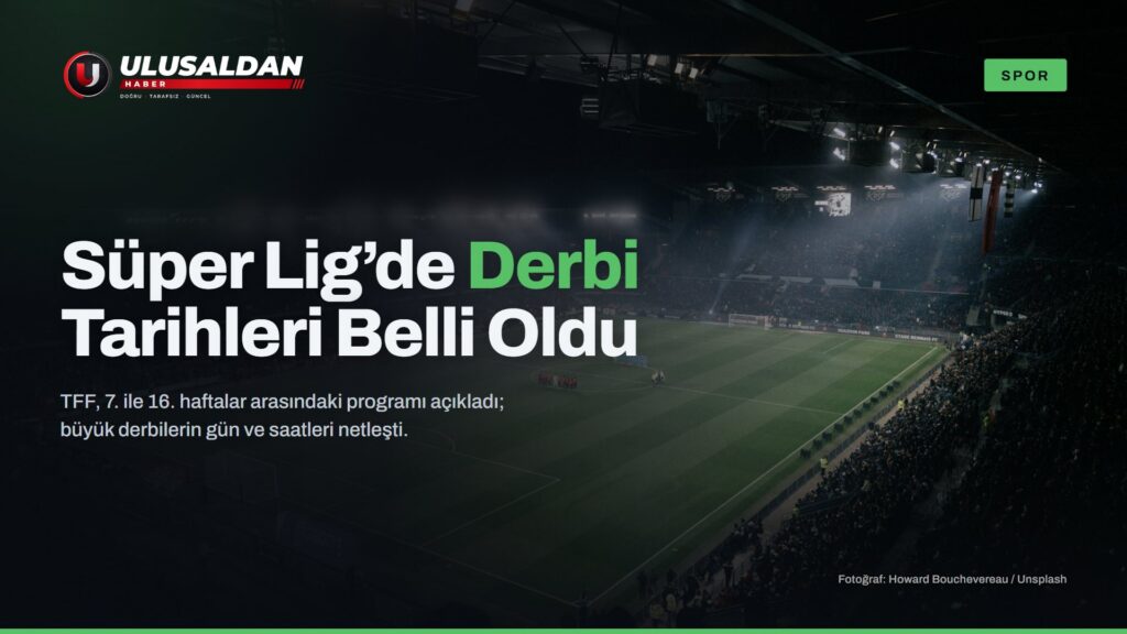 TFF Süper Lig’de Derbi Tarihlerini Açıkladı
