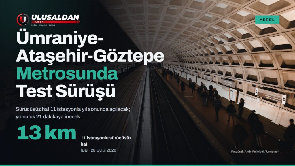Tonoz tavanlı, simetrik bir metro istasyonu peronu