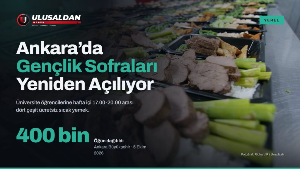 Bölmeli kaplarda servise hazır sıcak yemekler
