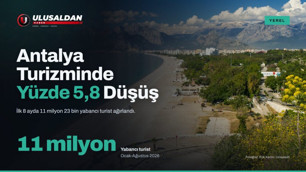 Antalya Turizmi: 8 Ayda 11 Milyon Turist, Geçen Yıla Göre Yüzde 5,8 Düşüş