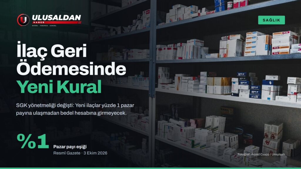 SGK İlaç Geri Ödeme Yönetmeliği Değişti: Yeni İlaçlara Yüzde 1 Pazar Payı Şartı