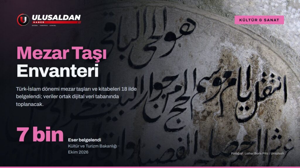 Mezar Taşı Envanteri: 18 İlde 7 Bin Tarihî Mezar Taşı ve Kitabe Belgelendi