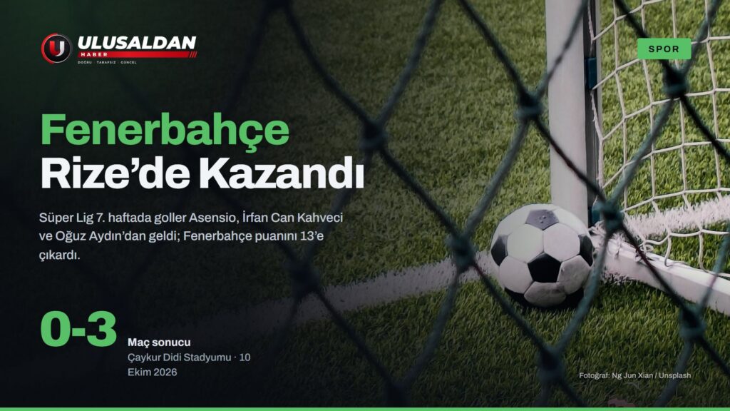 Rizespor Fenerbahçe Maçı 0-3 Bitti: Kanarya Rize’den Üç Puanla Döndü