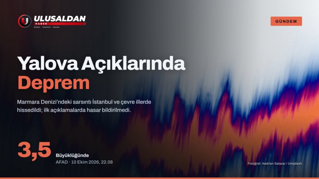 Sismik dalgayı andıran soyut renkli çizgiler (temsilî)